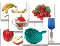 Набор предметных картинок Фрукты,ягоды,орехи.Посуда(48 шт.,А4,с магнитами)