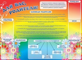 Стенд Для вас,родители! 