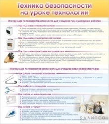 Техника безопасности на уроке технологии