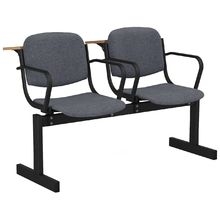 Блоки стульев 2-х местные не откидывающиеся сиденья,мягкий,с подлокотниками,лекционный