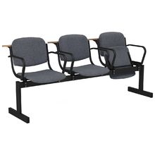 Блоки стульев 3 -х местные откидывающиеся сиденья,мягкий,с подлокотниками,лекционный