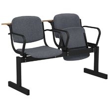 Блоки стульев 2-х местные откидывающиеся сиденья,мягкий,лекционный