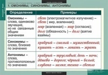 Таблицы демонстрационные Русский язык 11 кл.