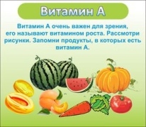 Стенд Витамин А 