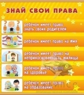 Стенд Знай свои права 