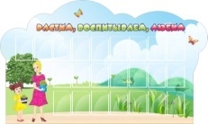 Стенд Растим,воспитываем,любим 